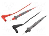 Test leads; Urated: 1kV; Inom: 10A; Len: 1.22m; black,red POMONA