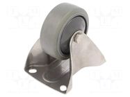 Transport wheel; Ø: 80mm; W: 32mm; H: 105mm; rigid; 90kg; WTE RADER
