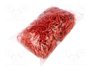 Rubber bands; Width: 3mm; Thick: 1.5mm; rubber; red; Ø: 60mm; 1kg PLAST
