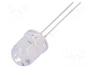 CRLED; blue; 10mm; 6500mcd; 30°; Front: convex; 5.5÷20VDC OPTOSUPPLY
