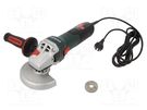 Angle grinder; electric; max.3.2Nm; 1.1kW; 11000rpm; 230VAC; 125mm METABO