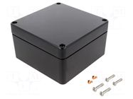 Enclosure: multipurpose; X: 160mm; Y: 160mm; Z: 90mm; aluminium; IP66 DELTRON ENCLOSURES