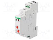 Timer; 0,1s÷24days; SPDT; 16A; 230VAC; for DIN rail mounting; IP20 