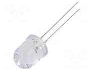 CRLED; yellow; 10mm; 7500mcd; 30°; Front: convex; 5÷20VDC OPTOSUPPLY