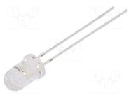 CRLED; red; 5mm; 7500mcd; 30°; Front: convex; 5÷20VDC; No.of term: 2 OPTOSUPPLY