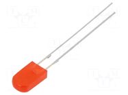 LED; red; rectangular; 2.43x5x8.6mm; 150÷220mcd; 100°; 20mA OPTOSUPPLY
