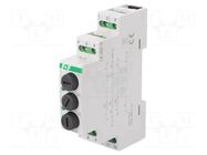 Module: voltage indicator; 3x230VAC; IP20; for DIN rail mounting F&F