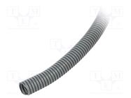 Protective tube; Size: 10; polyamide 6; grey; L: 50m; -40÷105°C PMA