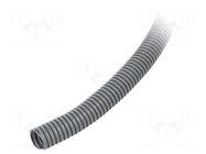 Protective tube; Size: 12; polyamide 6; grey; L: 50m; PMAFLEX VOH PMA