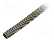 Protective tube; Size: 17; polyamide 12; grey; L: 50m; PIS; UL94V-0 PMA