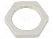 Nut; Thread: metric; polyamide; PMAFIX MN; grey; Pitch: 1.5; 32mm PMA