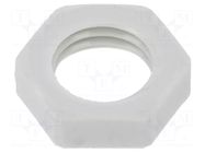 Nut; Thread: metric; polyamide; PMAFIX MN; grey; Pitch: 1.5; 17mm PMA