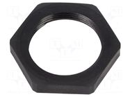 Nut; Thread: metric; polyamide; PMAFIX MN; black; Pitch: 1.5; 41mm PMA