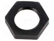 Nut; Thread: metric; polyamide; PMAFIX MN; black; Pitch: 1.5; 22mm PMA