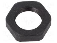 Nut; Thread: PG; polyamide; PMAFIX MN; -40÷105°C; black; 22mm PMA