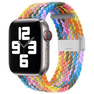 Braided Fabric Strap Bracelet Strap Fabric Band for Apple Watch 42 / 44 / 45 / 49 mm - Multicolor, Hurtel