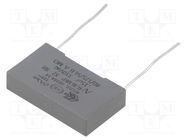 Capacitor: polypropylene; X2; R46 310V; 0.15uF; 26.5x15x6mm; THT KEMET