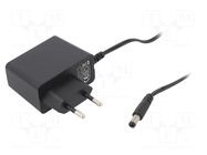 Power supply: switching; mains,plug-in; 12VDC; 1.33A; 15W; 84.5% ESPE