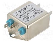 Filter: anti-interference; single-phase; 250VAC; Ioper.max: 20A EPCOS