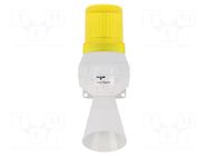 Signaller: lighting-sound; 24VDC; bulb BA15D; yellow; IP43; KLL AUER SIGNAL