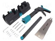 Kit; skirting boards; Kit: dosing gun,Japanese saw,mitre box WOLFCRAFT