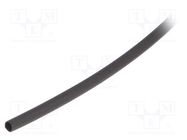 Heat shrink sleeve; glueless; 2: 1; 2.4mm; L: 400m; black; reel 3M