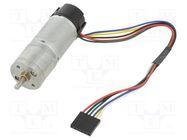 Motor: DC; with encoder,with gearbox; LP; 6VDC; 2.4A; 58rpm; 99: 1 POLOLU