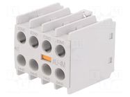 Auxiliary contacts; Leads: screw terminals; front; -5÷60°C; IP20 LS ELECTRIC
