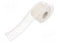 Label; polyester; white; -40÷150°C; slide; TM-I; UL94HB; W: 4mm; reel WEIDMÜLLER