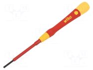 Screwdriver: insulated; precision; slot; SL 2.5; 1kVAC WIHA