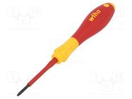 Screwdriver; insulated; Torx®; TX08; Blade length: 60mm; 1kVAC WIHA