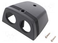 Car lighter socket housing; black SCI