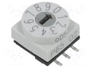 Encoding switch; DEC/BCD; Pos: 10; SMD; Rcont max: 80mΩ; P65 PTR HARTMANN
