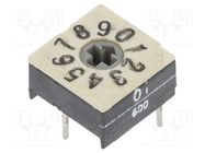 Encoding switch; DEC/BCD; Pos: 10; THT; Rcont max: 100mΩ; P60 PTR HARTMANN