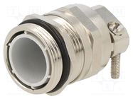 Cable gland; with earthing; PG21; IP68; brass; HSK-MZ-EMC HUMMEL