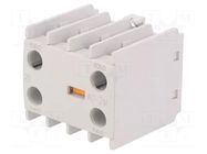 Auxiliary contacts; Leads: screw terminals; front; -5÷60°C; IP20 LS ELECTRIC