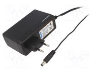 Power supply: switching; mains,plug; 12VDC; 5A; 60W; Plug: EU; 87% AIMTEC