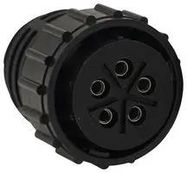 CIRCULAR CONN, RCPT, 5POS, WALL MOUNT