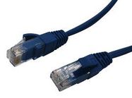 RJ-RJ ETHERNET CABLE ASSEMBLY,CAT6A,ROUND,BLUE,OVERMOULDED,UNSHIELDED,LENGTH-15 FEET 77AK6929