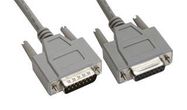 COMPUTER CABLE, D SUB 15 PLUG/RCPT, 25 