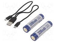 Re-battery: Li-Ion; 18650,MR18650; 3.6V; 3200mAh; Ø18.6x70.3mm; 8A KEEPPOWER