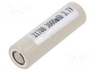 Re-battery: Li-Ion; 21700; 3.6V; 3000mAh; Ø21.2x70.3mm; 35A SAMSUNG SDI