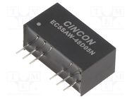 Converter: DC/DC; 10W; Uin: 18÷75V; Uout: 5VDC; Uout2: -5VDC; SIP8 CINCON