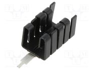 Heatsink: extruded; U; TO220,TO262; black; L: 19mm; W: 12.8mm Advanced Thermal Solutions