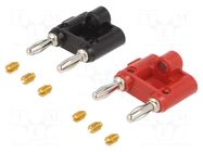 Connector: 4mm banana; stackable safety shunt; 15A; 5kV; 39.37mm POMONA