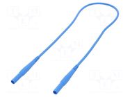 Test lead; 32A; banana plug 4mm,both sides; insulated; Len: 0.5m STÄUBLI