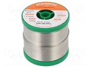 Tin; lead free; Sn95,5Ag3,8Cu0,7; 700um; 0.5kg; reel; 217°C STANNOL