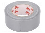 Tape: duct; W: 48mm; L: 50m; Thk: 0.14mm; silver; caoutchouc; -10÷75°C SCAPA