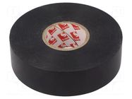 Tape: electrical insulating; W: 25mm; L: 33m; Thk: 0.18mm; black SCAPA