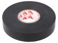 Tape: electrical insulating; W: 19mm; L: 33m; Thk: 0.18mm; black SCAPA